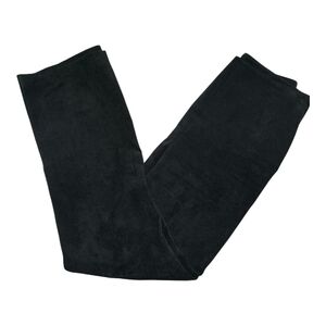 Danier Vintage Black Suede Leather Pants Women 4 Straight Leg Canada Trousers